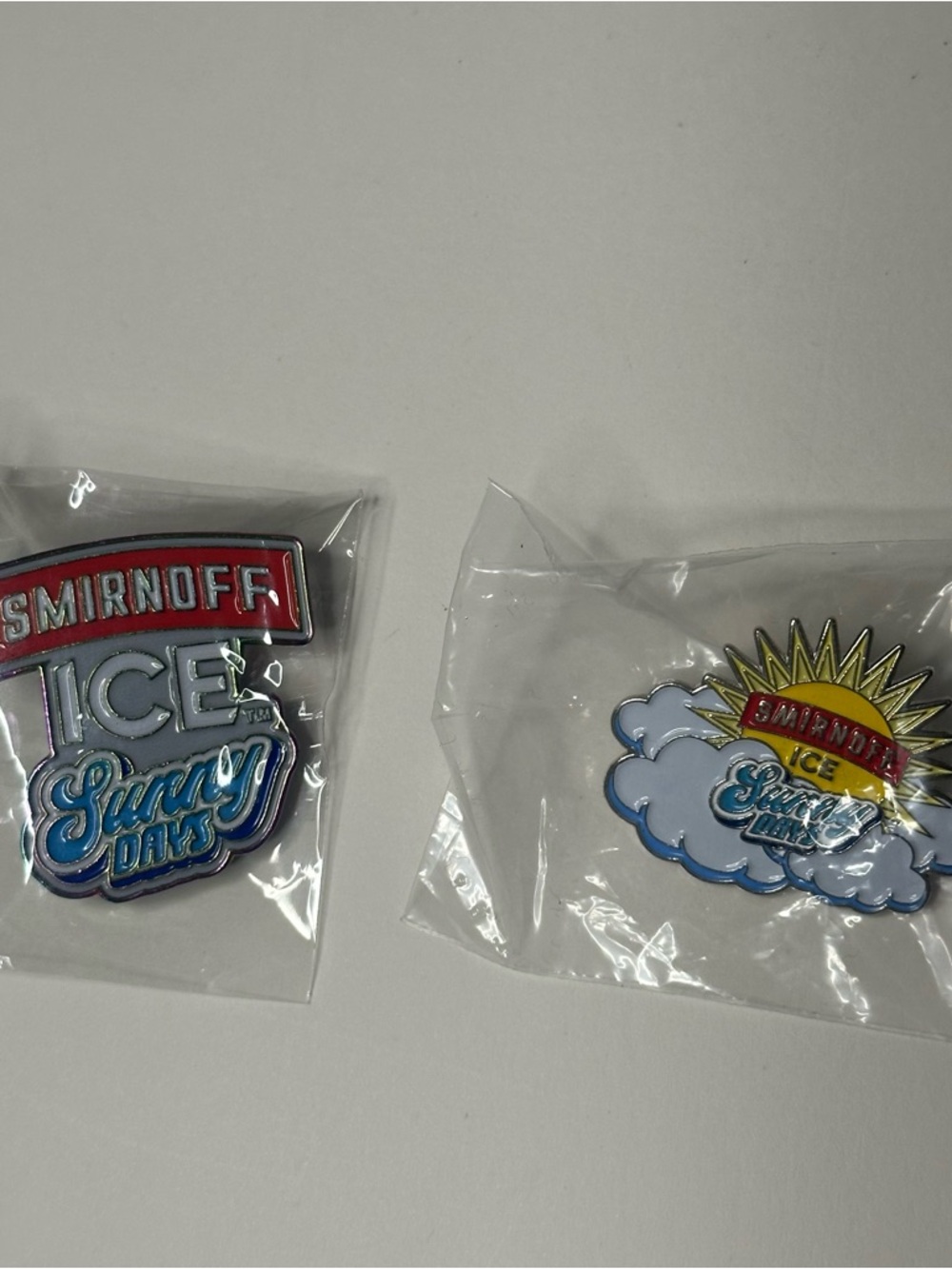 Smirnoff Ice Sunny Days Multipacks Iridescent Collectible Promo Lapel Pins NEW